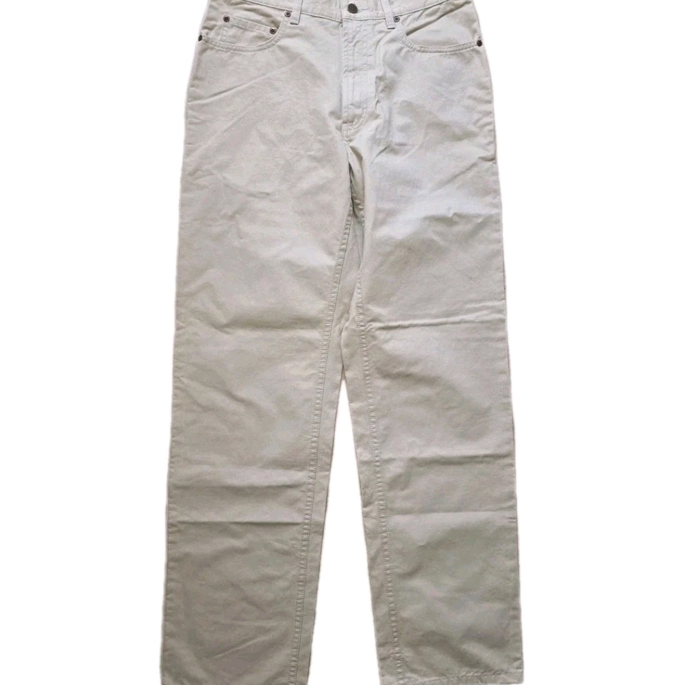 L L Bean Mens Pants Chino Khakis Size 32x34‎ O DUN9 Flat Front Nwt